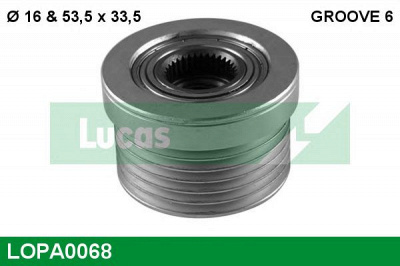 LUCAS ENGINE DRIVE lopa0068 -  Механизм свободного хода генератора